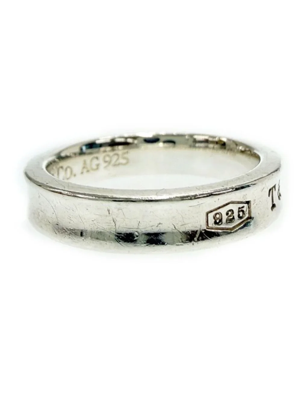 Tiffany & Co Silver 1837 Narrow Ring